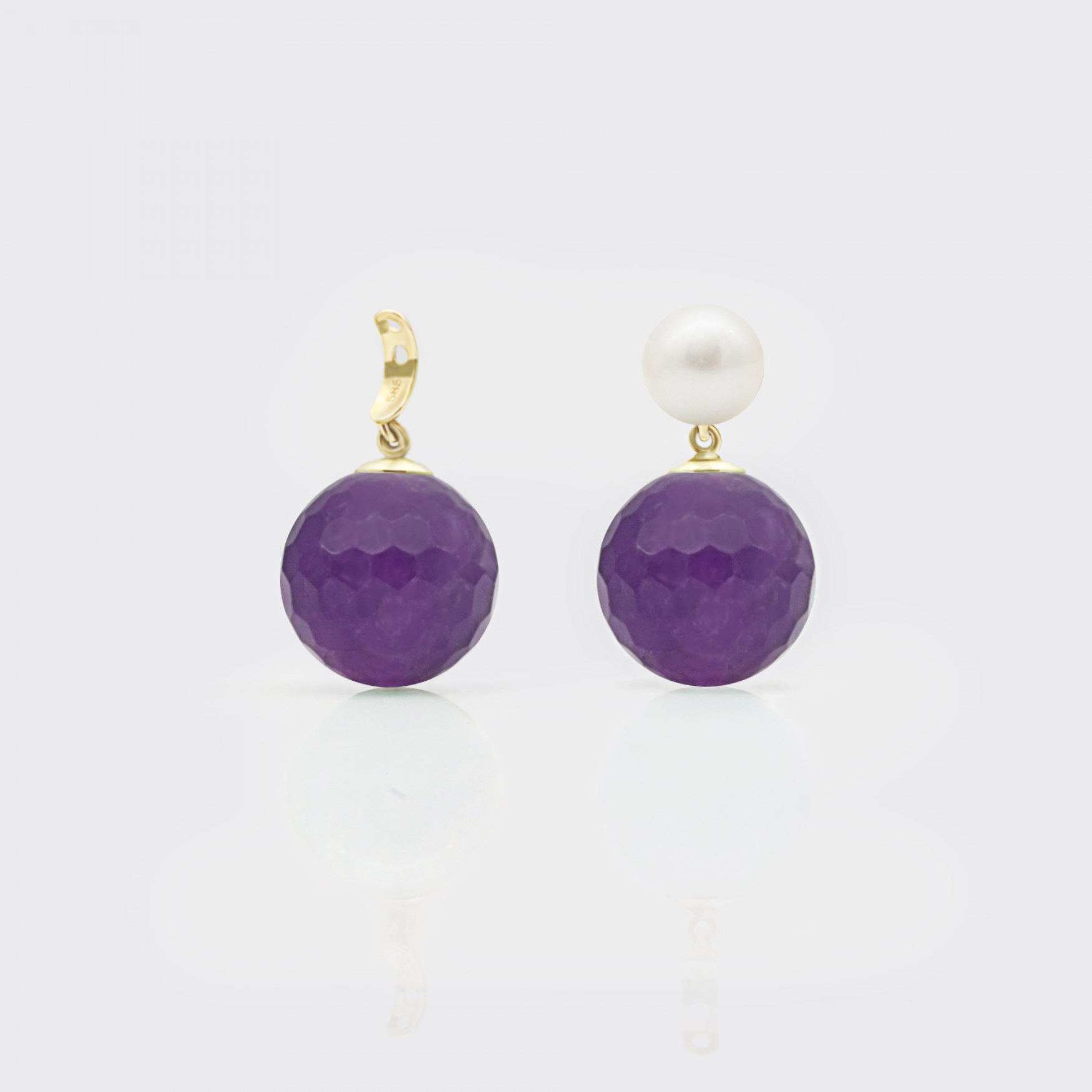 facettierter Amethyst Bommel