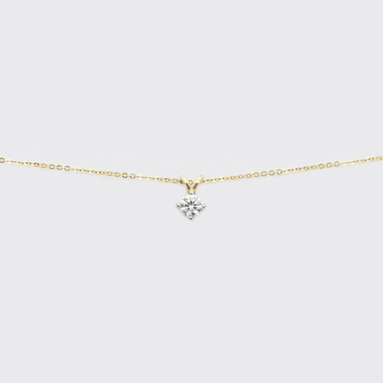 Goldkette Brillant-Anhänger (0,2 ct.)