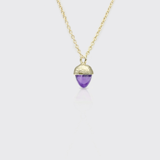 Eichelanhänger Amethyst