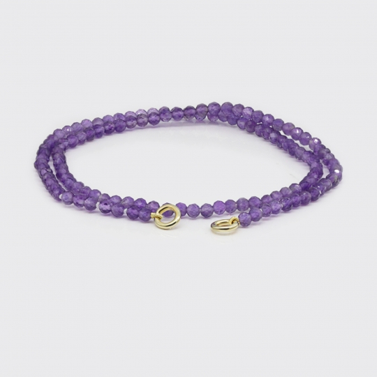 Strang für Varioarmband - Amethyst geschliffen