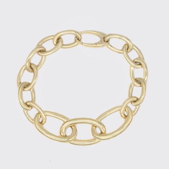 Armband - große Gelbgold Glieder